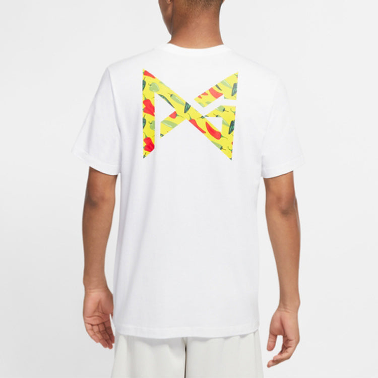 Men's Nike Funny Printing Short Sleeve White T-Shirt DD8472-100