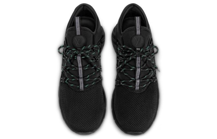 LOUIS VUITTON Fastlane Sneakers 'Black Neoprene Mesh' 1A5ZO0