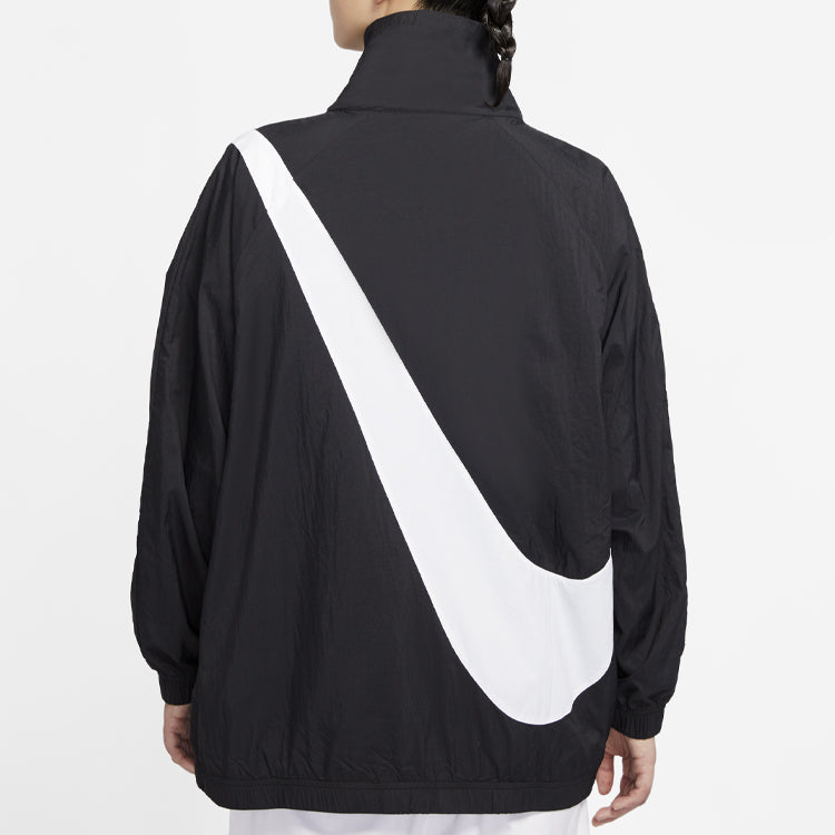 (WMNS) Nike Big Swoosh Jacket 'Black White' DA0981-010