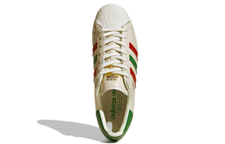 adidas Originals Superstar Shoes 'Off White Scarlet Green' FZ5435