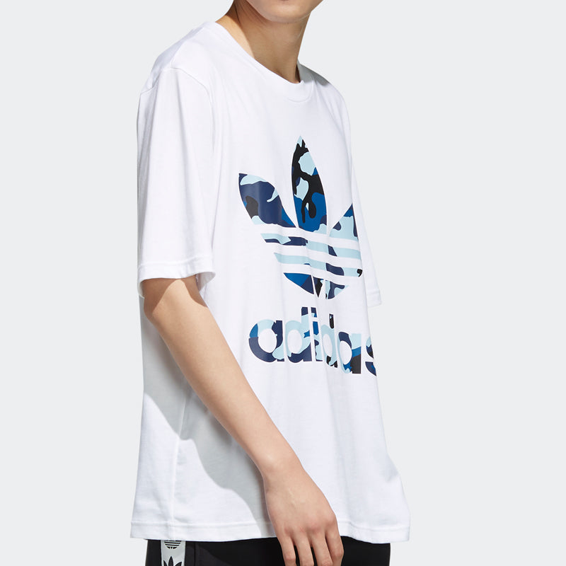 adidas originals SSL TEE CAMO OS Casual Short Sleeve Tops White DX4204