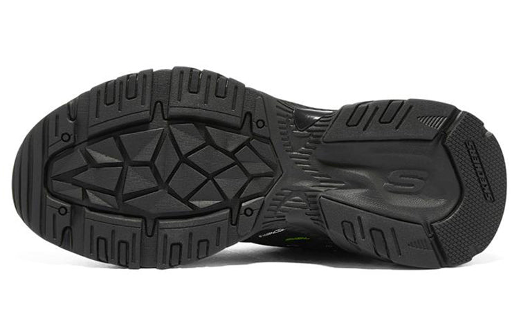 (WMNS) Skechers Stamina V2 'Black White Green' 149629-BKWL