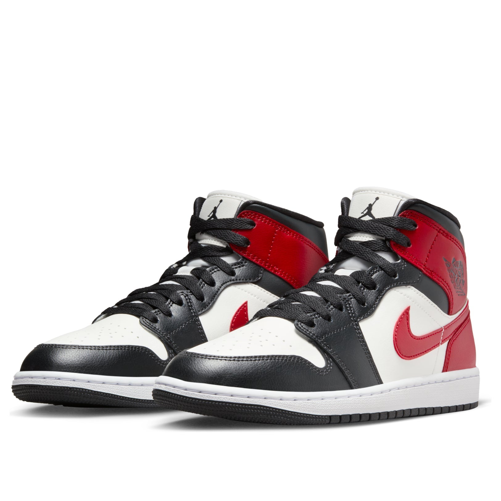 (WMNS) Air Jordan 1 Mid 'Black Toe' BQ6472-160