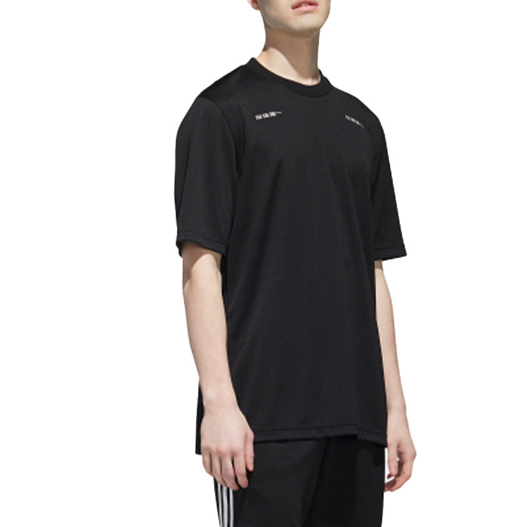 adidas originals MIC Ru Shirt Sports Round Neck Short Sleeve Black GP3478