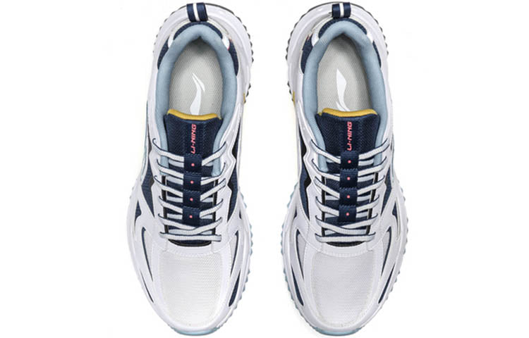 Li-Ning Retro Running Shoes 'Deep Water Duck Blue' ARLQ001-3