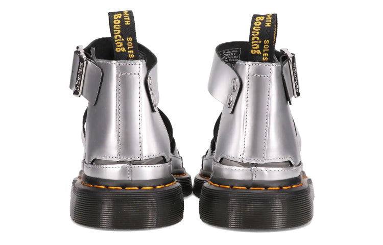 (WMNS) DrMartens Clarissa Thick Sole Sandals Silver 26687972