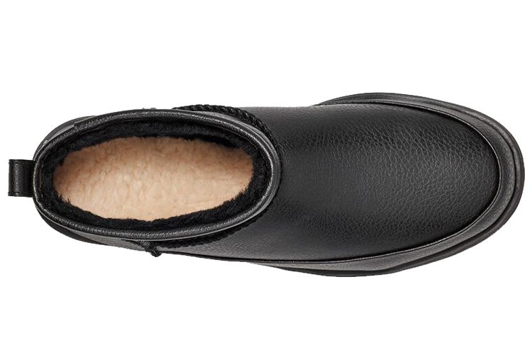 (WMNS) UGG Classic Sugar Ultra Mini 'Black' 1121618-BLK