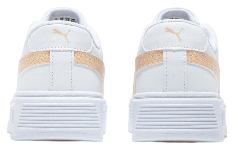 (WMNS) PUMA Smash Platform V3 'White/Beige' 390758-03