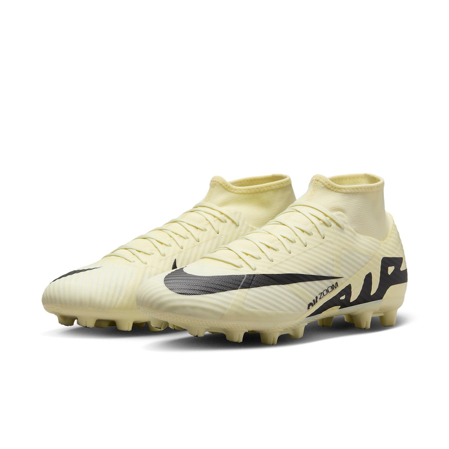 Nike Mercurial Superfly 9 Academy Hard-Ground High-Top Soccer Cleats 'Lemonade' DJ5626-700