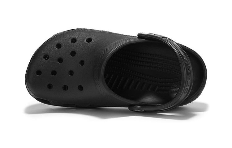 (PS) Crocs Classic Minimalistic Casual Outdoor Beach Black Sandals 204536-001