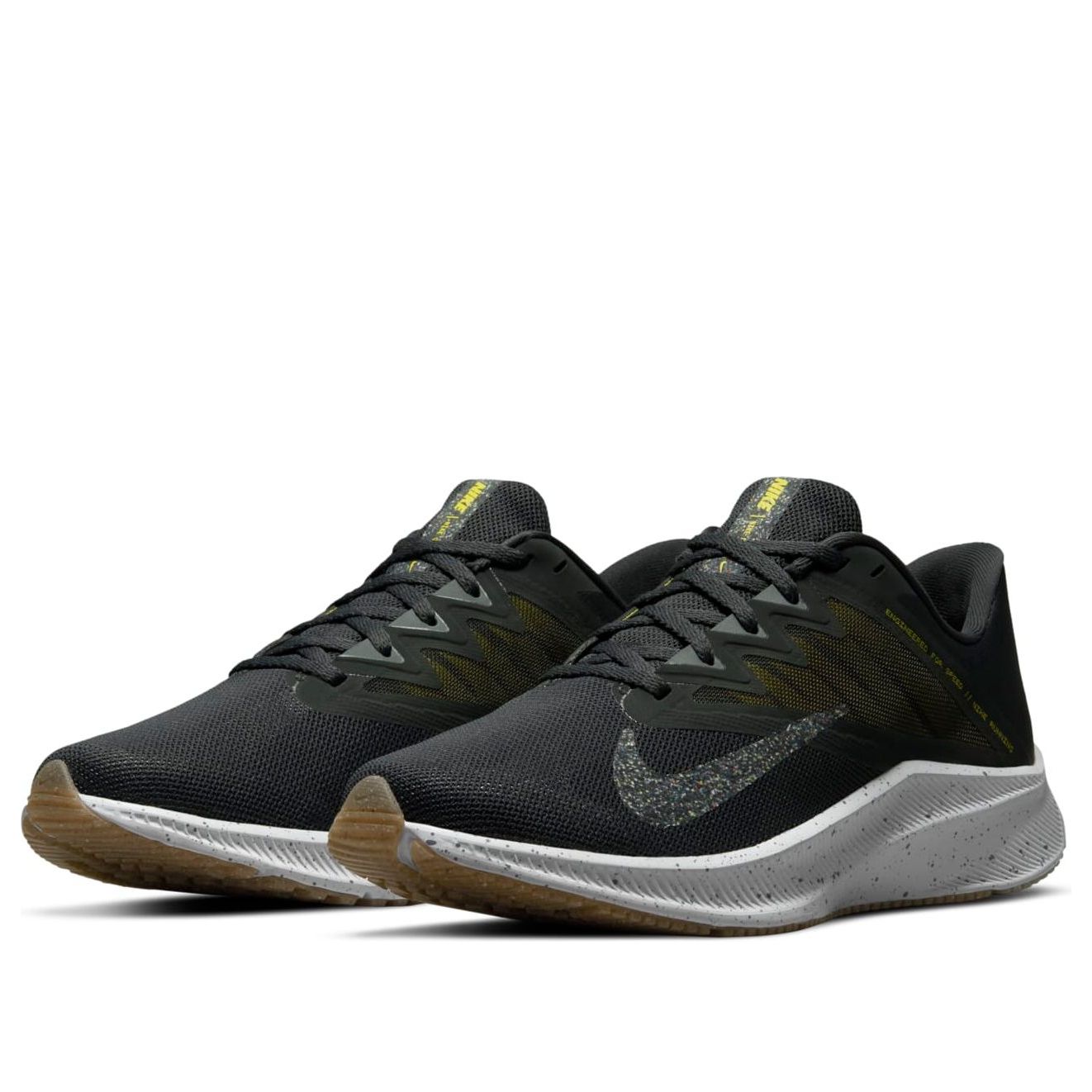 Nike Quest 3 Prm 'Grey Green Yellow' CV0150-015