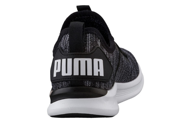 (WMNS) PUMA Ignite Flash Evoknit Low Running Shoes Black/Grey 190511-01