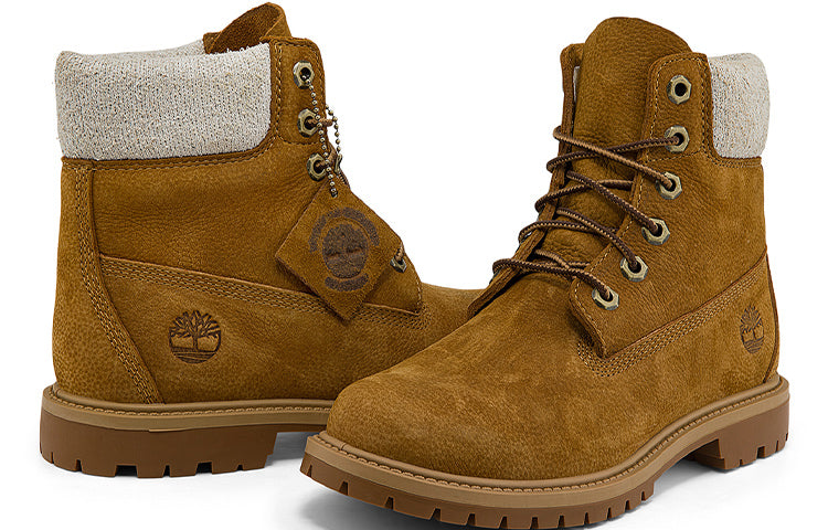(WMNS) Timberland Heritage EK+ 6 Inch Waterproof Boot 'Dark Wheat Nubuck' A2H3EW
