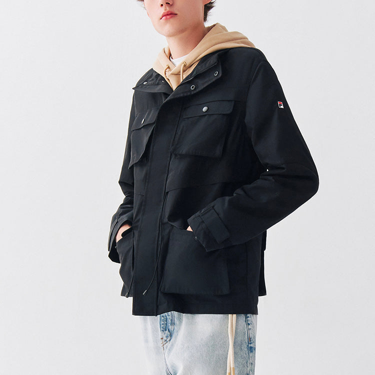 FILA Casual Sports Cargo Woven Jacket Black F51M048701F-BK