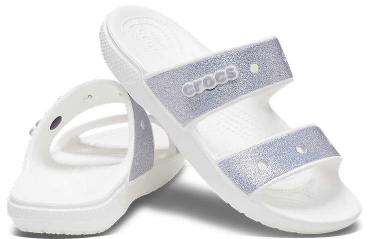 Crocs Classic Casual Fashion Unisex Silver Slippers 207769-90H