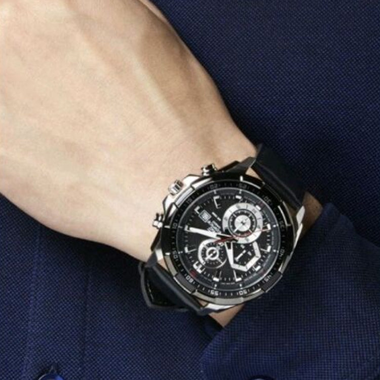 CASIO EDIFICE Waterproof Mens Black Analog EFR-539L-1AV