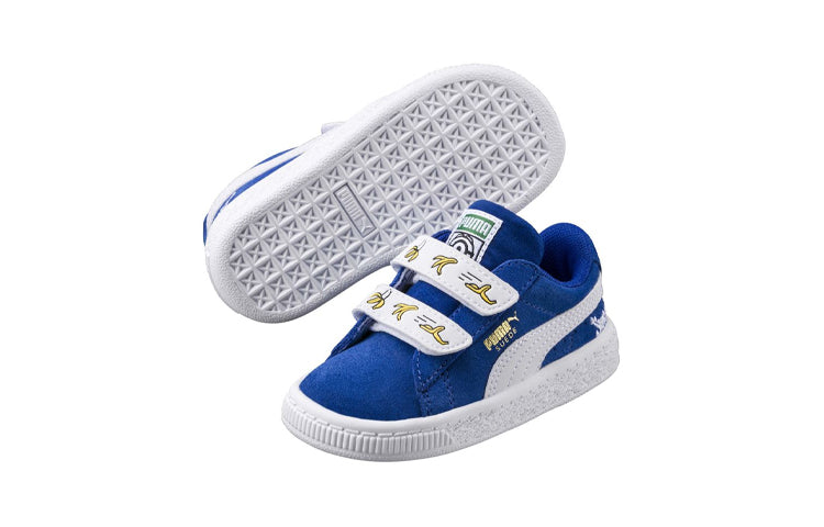 (PS) PUMA Minions Suede V Ps Casual Shoes Blue/White 365528-02