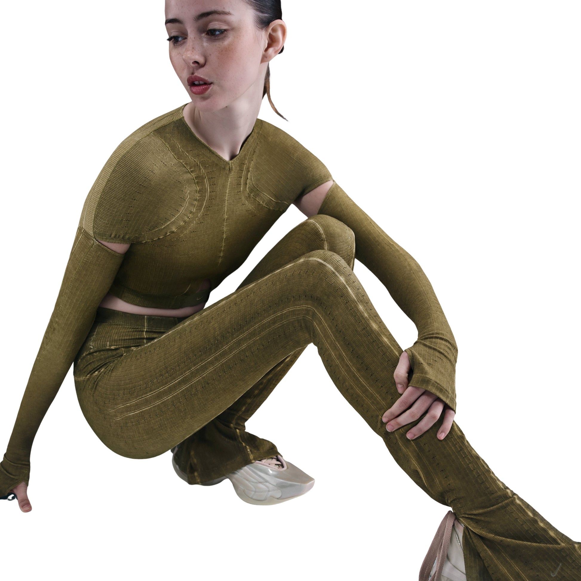 (WMNS) Nike x KNWLS Ghost Pants 'Olive Flak' IB0267-368