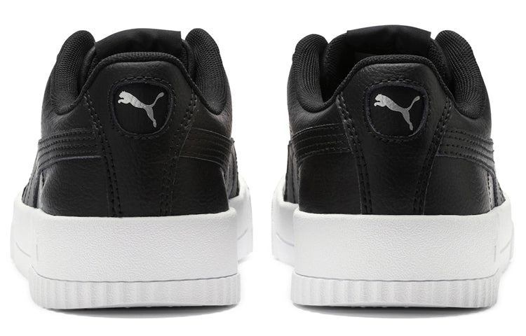 (WMNS) PUMA Carina Leather 'Black White' 370325-01