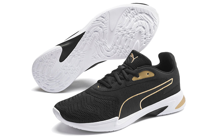 (WMNS) PUMA Jaro Metal Low Top Running Shoes Black/White 193135-02
