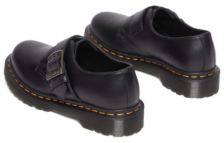 (WMNS) Dr. Martens 1461 Buckle Pull Up Leather Oxford Shoes 'Black' 31040001