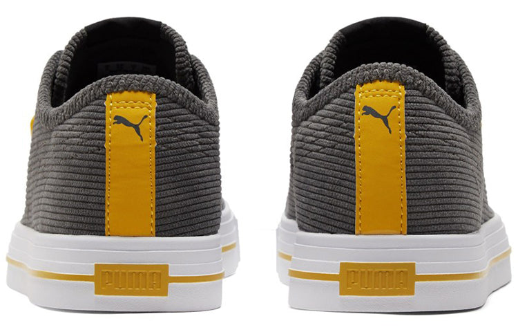 PUMA Unisex Ever Cord Sneakers Black/Gray/Yellow 383863-02