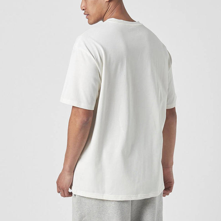 Men's Nike Team 31 Casual Sports Breathable Earth Short Sleeve White T-Shirt DD7850-901
