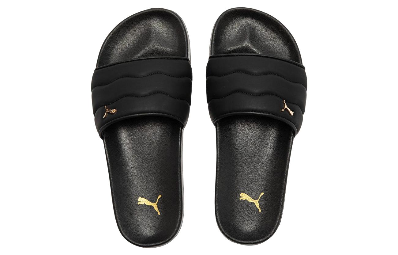 (WMNS) PUMA Lead Cat 2.0 Puffy 'Black Metallic Gold' 389557-01