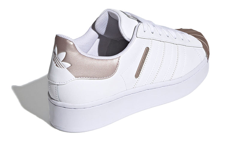 (WMNS) adidas originals Superstar Bold MT Shoes White/Brown G58918