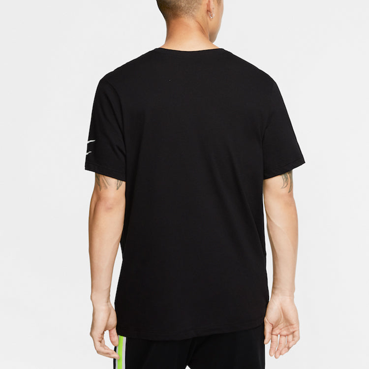 Nike Alphabet Logo Sports Short Sleeve Black CU0079-010