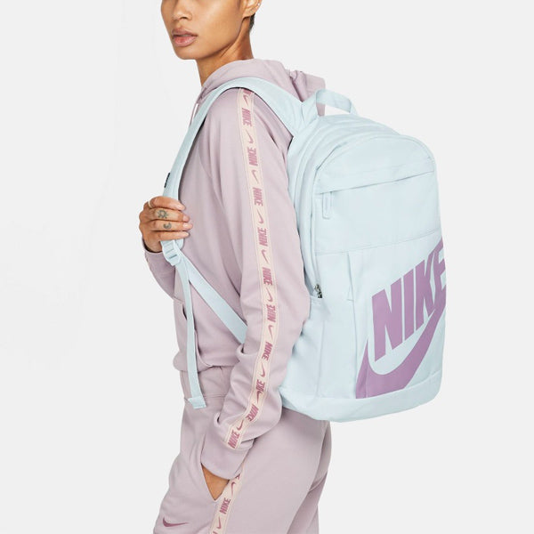 Nike Classic logo Athleisure Casual Sports Outdoor Large Capacity schoolbag backpack Unisex baby Blue Babyblue DD0559-474