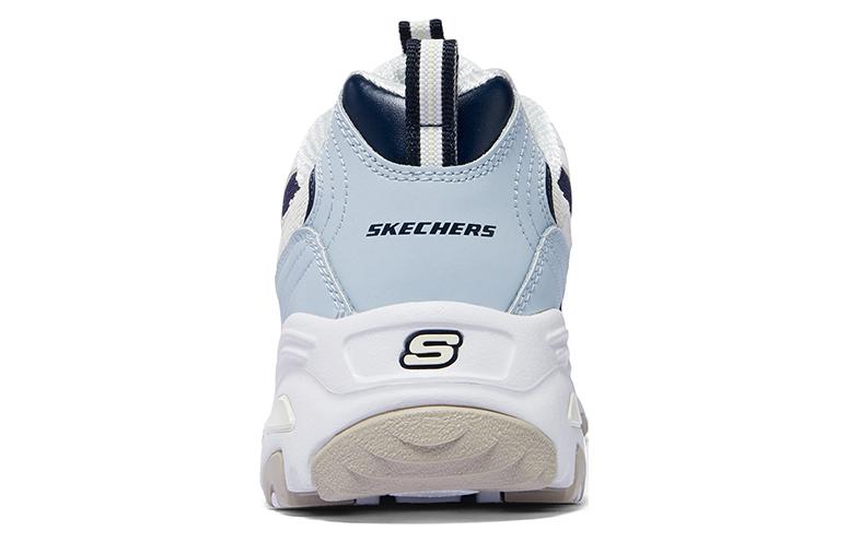 (WMNS) Skechers D'Lites Varsity Spirit Shoes 'White Blue Black' 896276-BLMT