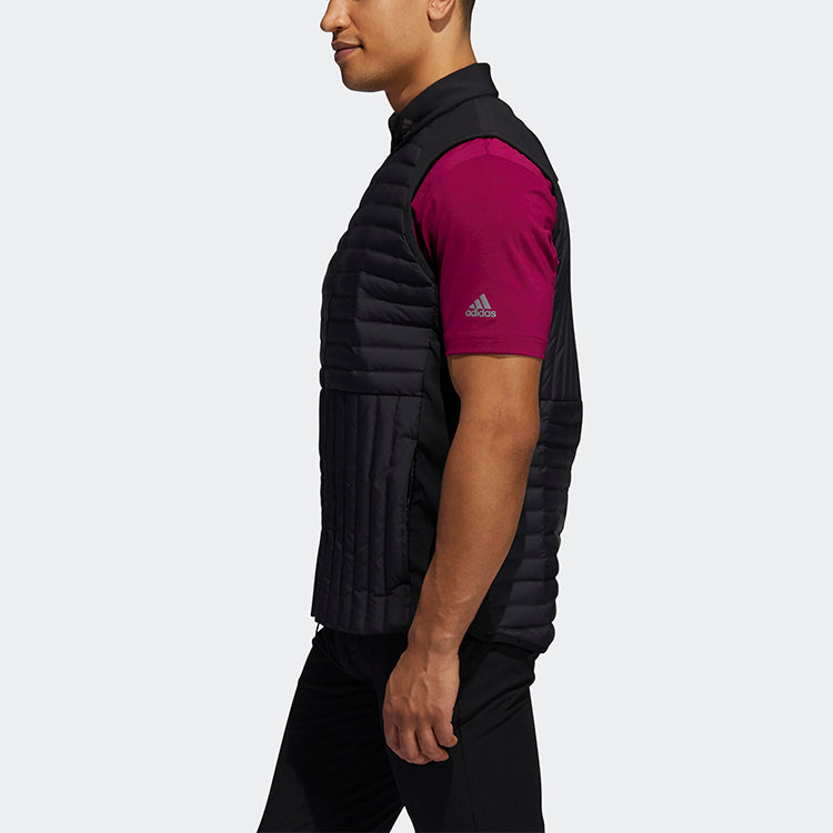 adidas Frstgrd Vest Golf Sports Training Stand Collar Down Vest Black FQ8461