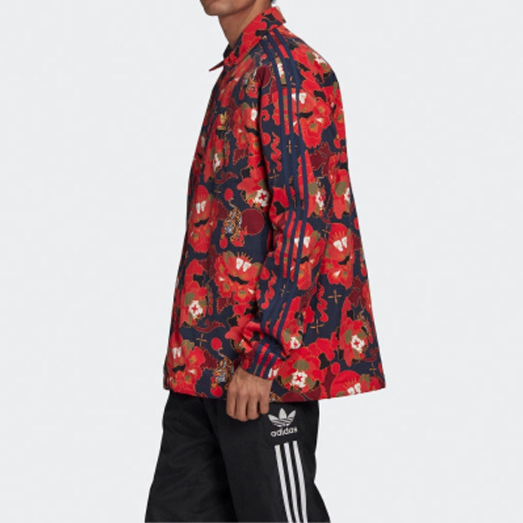 adidas LNY COACH Jacket COLLEGIATE NAVY / SCARLET / MULTICOLOR / GOLD METALLIC GC8697