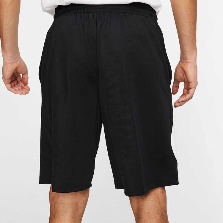 Nike swoosh LOGO Printing Basketball Athleisure Casual Sports Shorts Black BV9385-011