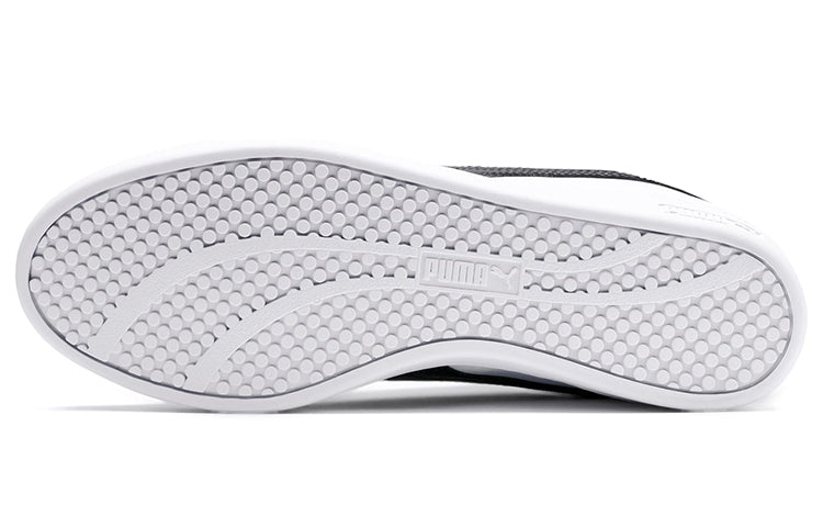 (WMNS) PUMA Smash v2 Leather 'White Black' 365208-01