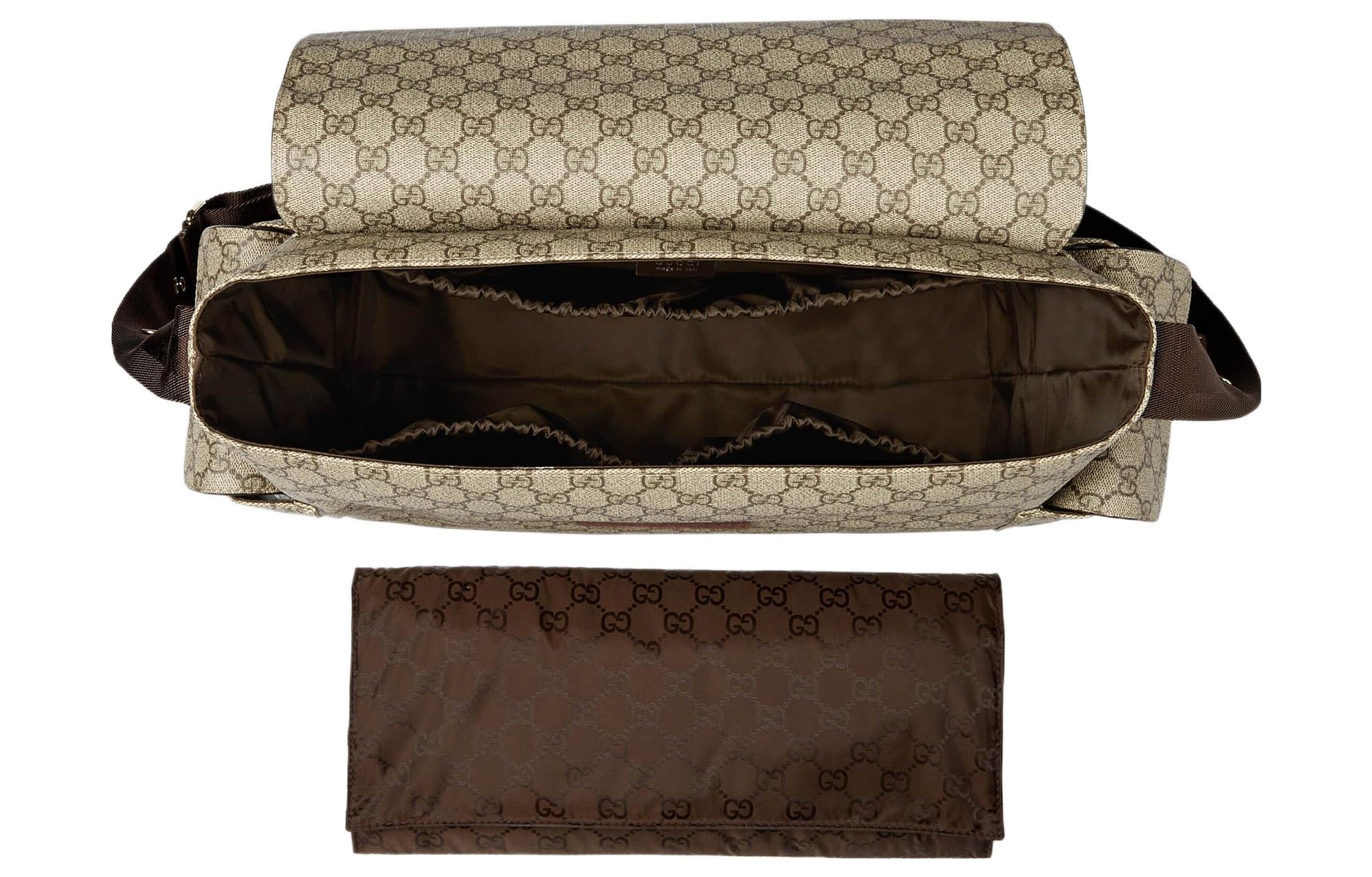Gucci GG Supreme Plus Diaper Bag 'Beige Brown' 211131-KGDIG-8588