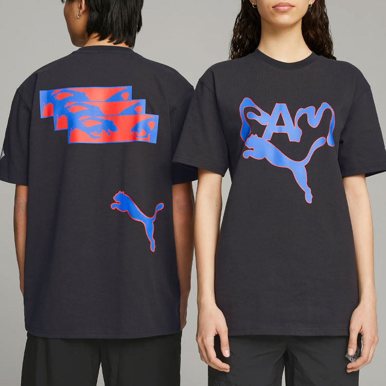 PUMA X Perks And Mini Graphic Tee 'Black Purple' 538810-01