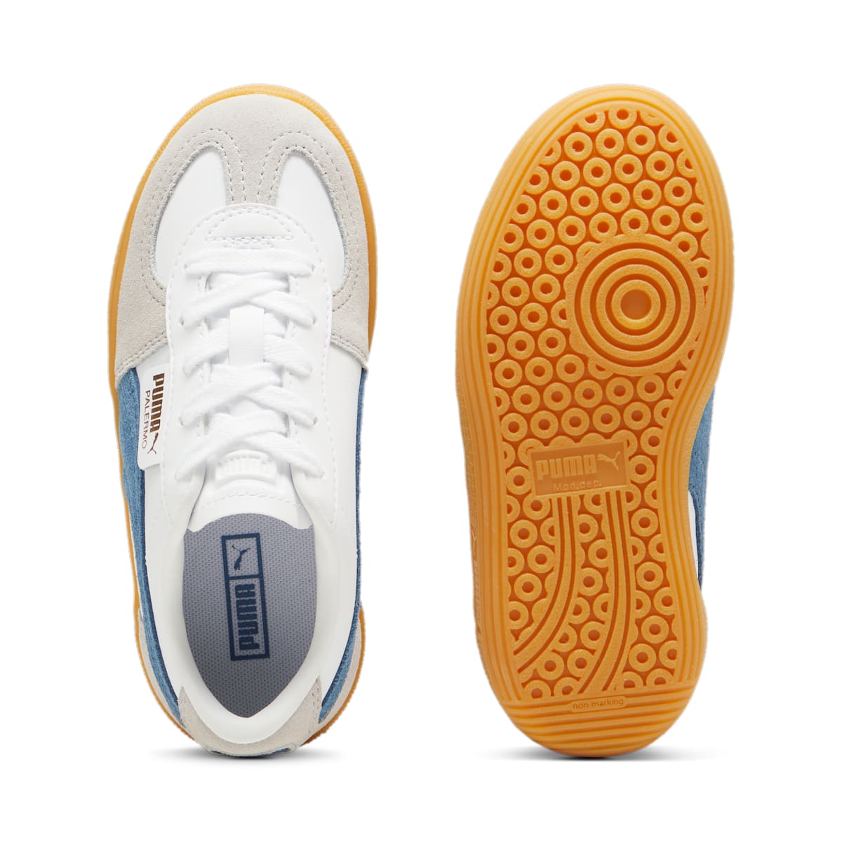 (PS) Puma Palermo Leather 'White Blue Horizon Gum' 397276-04