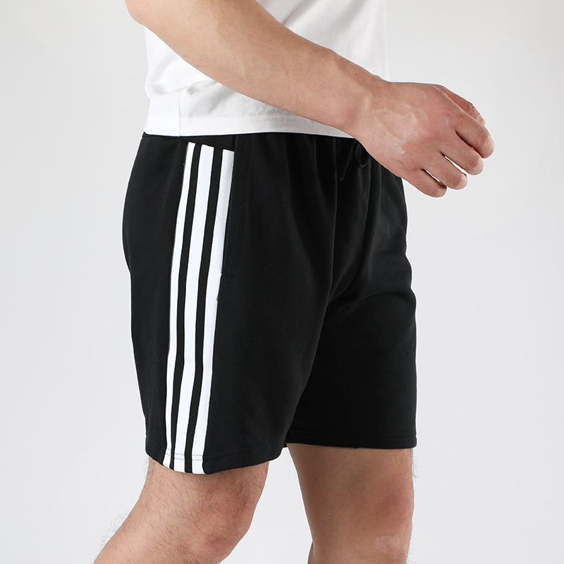 adidas Logo Pattern Knit Sports Shorts Black FP7952