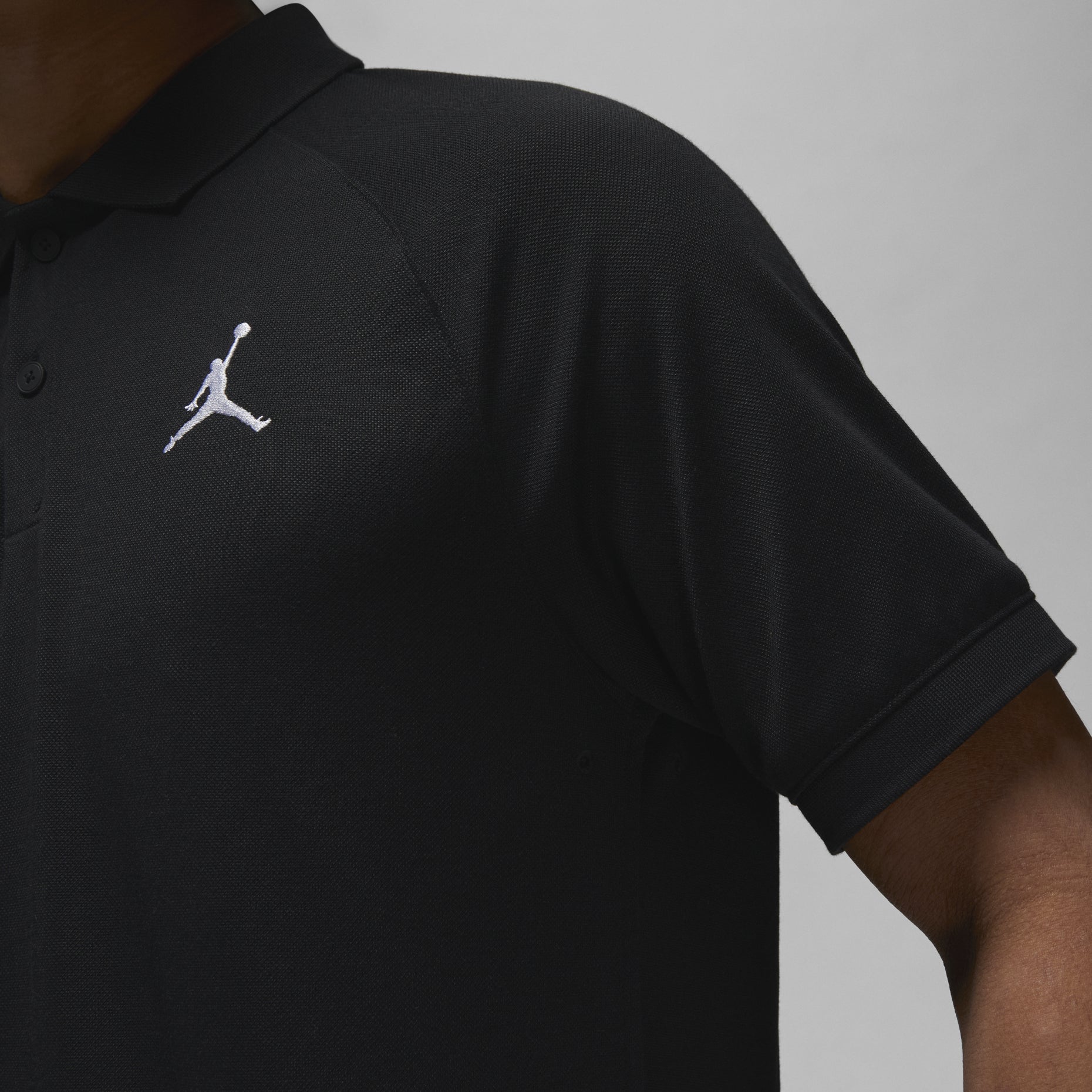 Air Jordan Golf Polo Shirt Asia Sizing 'Black' DZ0541-010