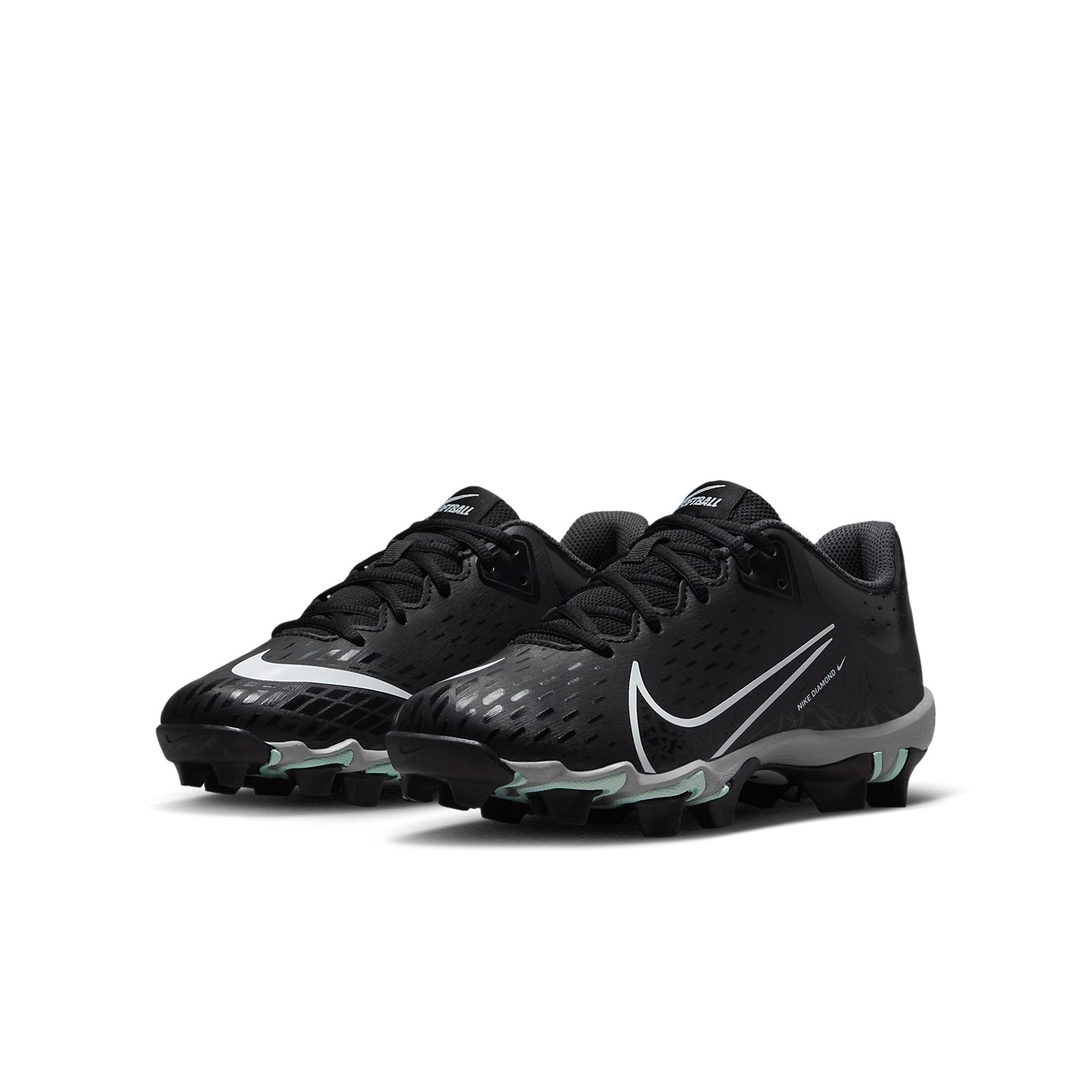 (GS) Nike Hyperdiamond 4 Keystone GG 'Black Dark Smoke Grey' CZ5919-010