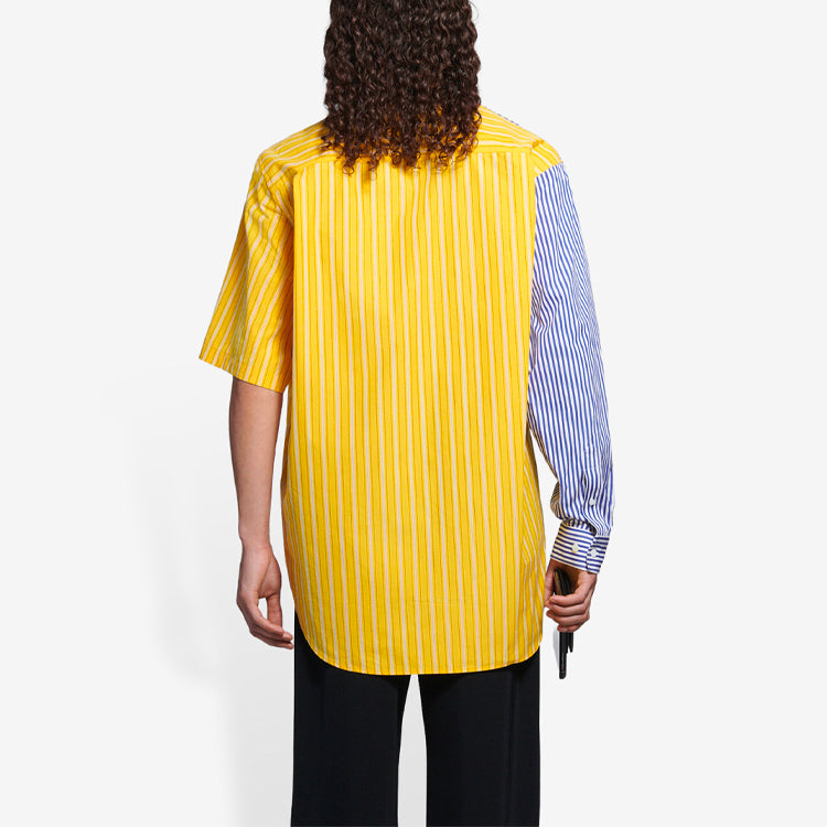 Men's Balenciaga SS21 Stripe Loose Sleeve Shirt 658850TIM369086