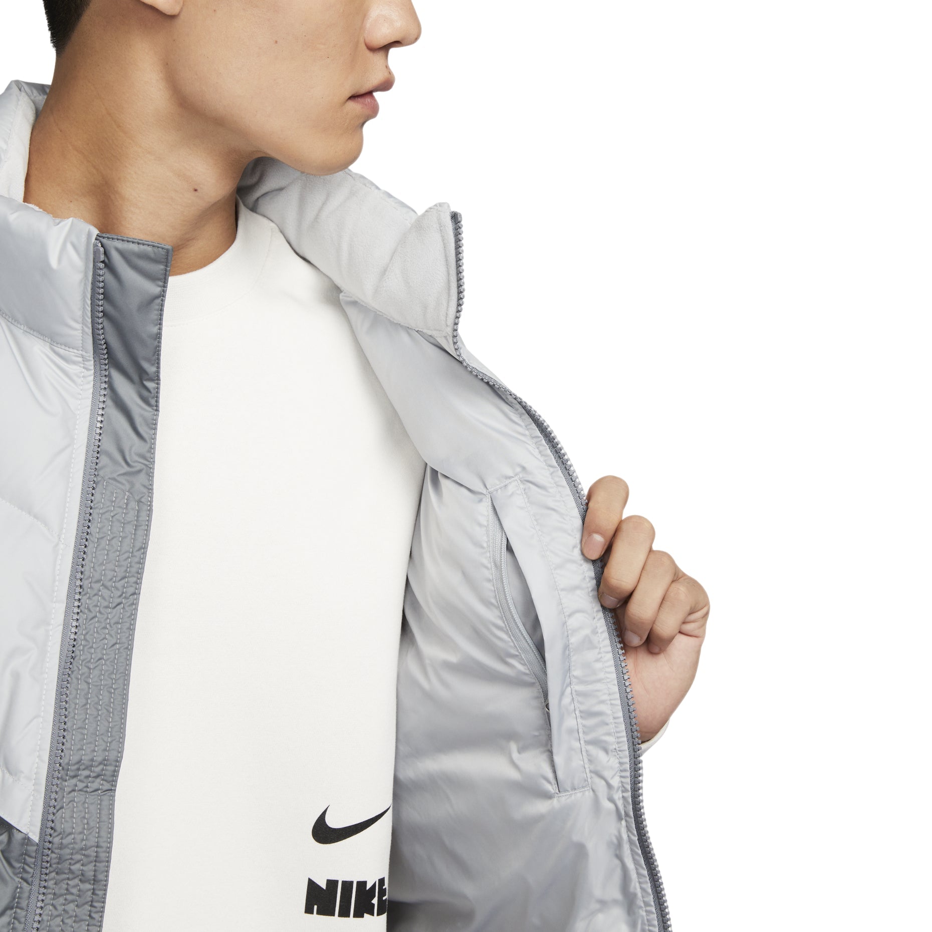Nike Windrunner Stormfit Down Vest 'Grey' FB8184-077