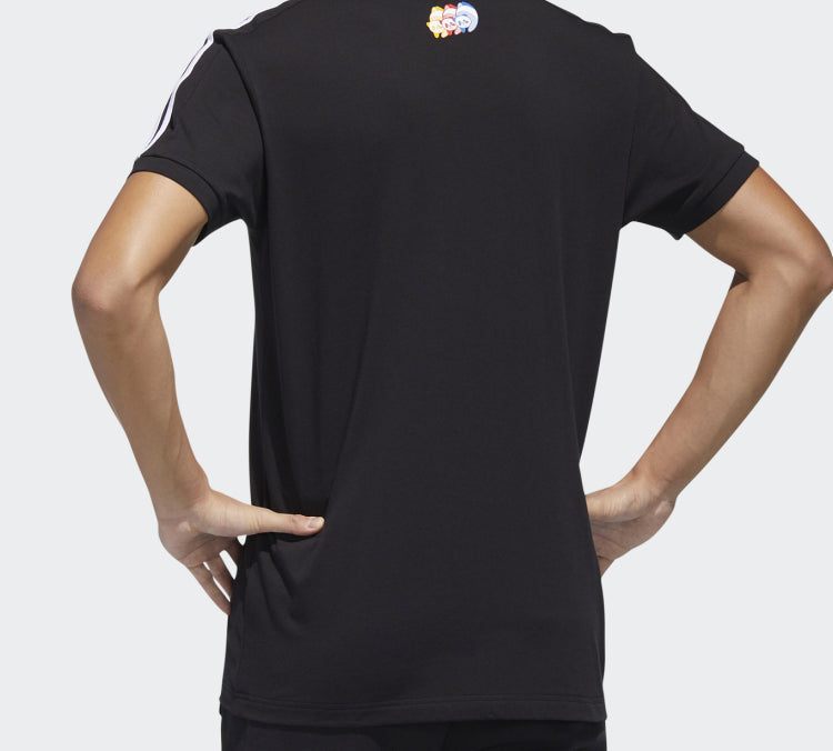 Men's adidas neo Sports Short Sleeve Black T-Shirt GK1541