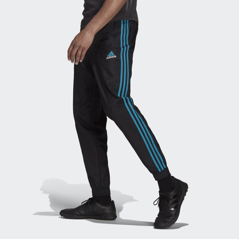 adidas Real Madrid Icons Woven Soccer Pants 'Black Blast Emerald' GR4250