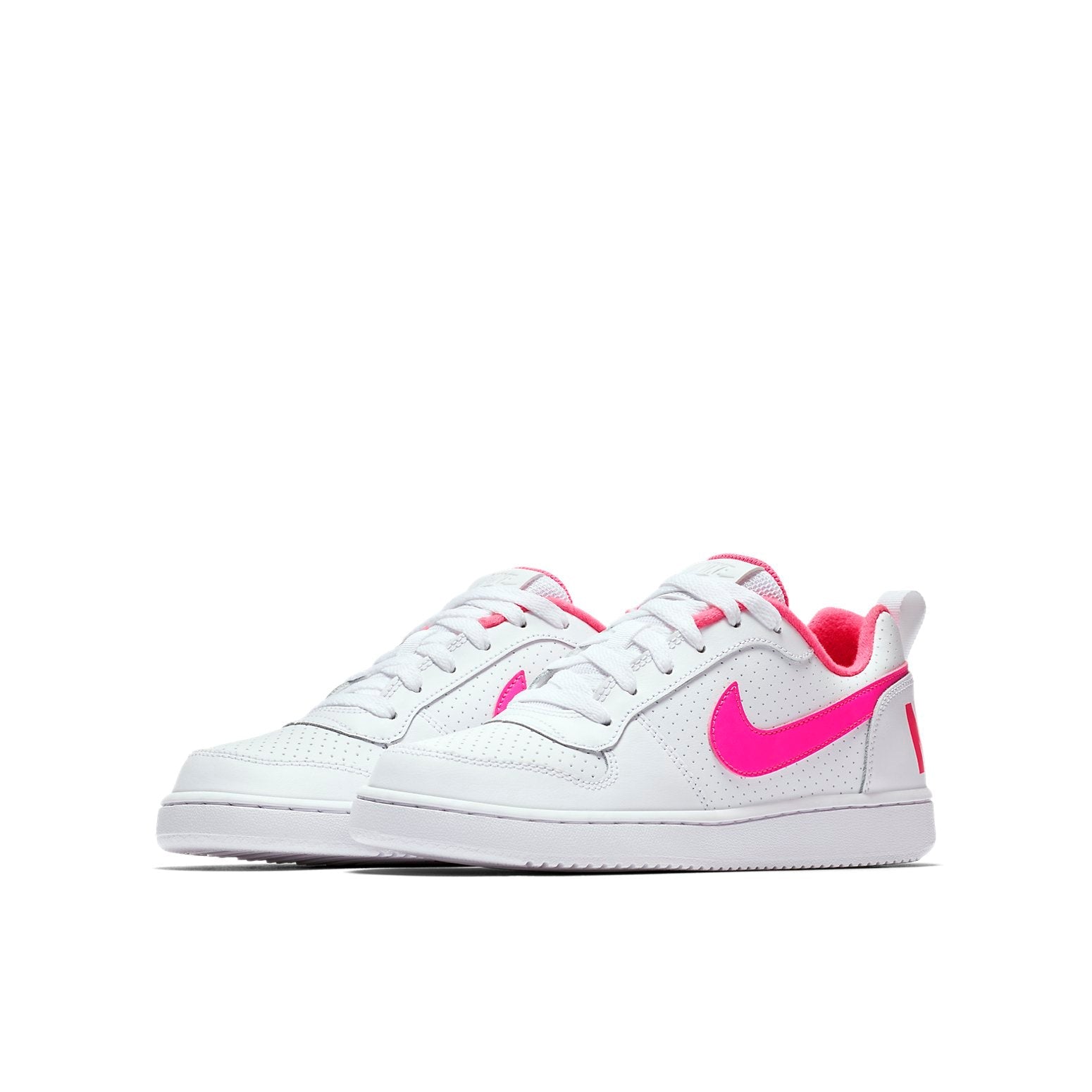 (GS) Nike Court Borough Low 'White Pink Blast' 845104-100