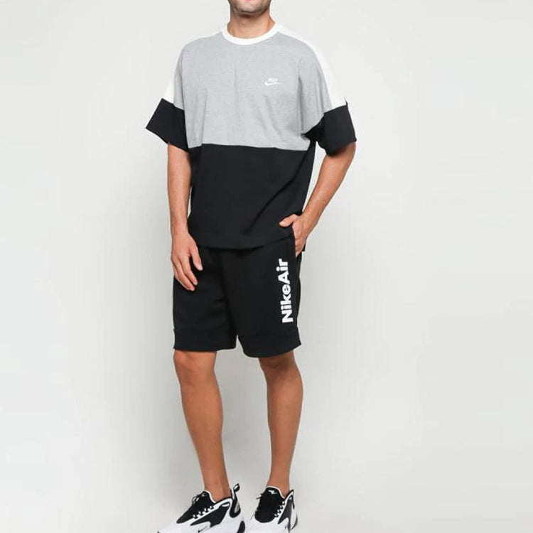 Men's Nike Air Fleece Colorblock Black Shorts CJ4833-010