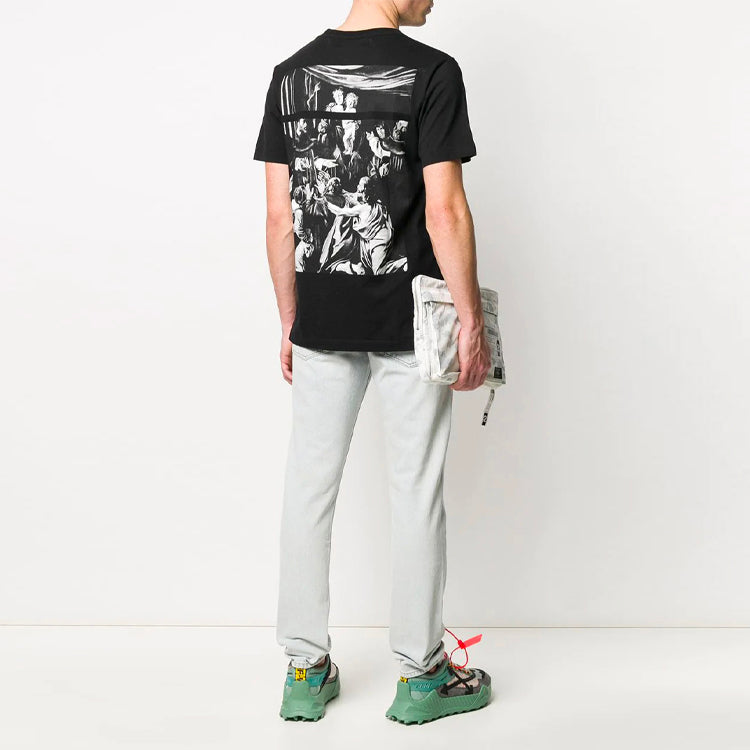 Off-White SS20 Caravaggio Square Print Slim-Fit OMAA027S201850051088