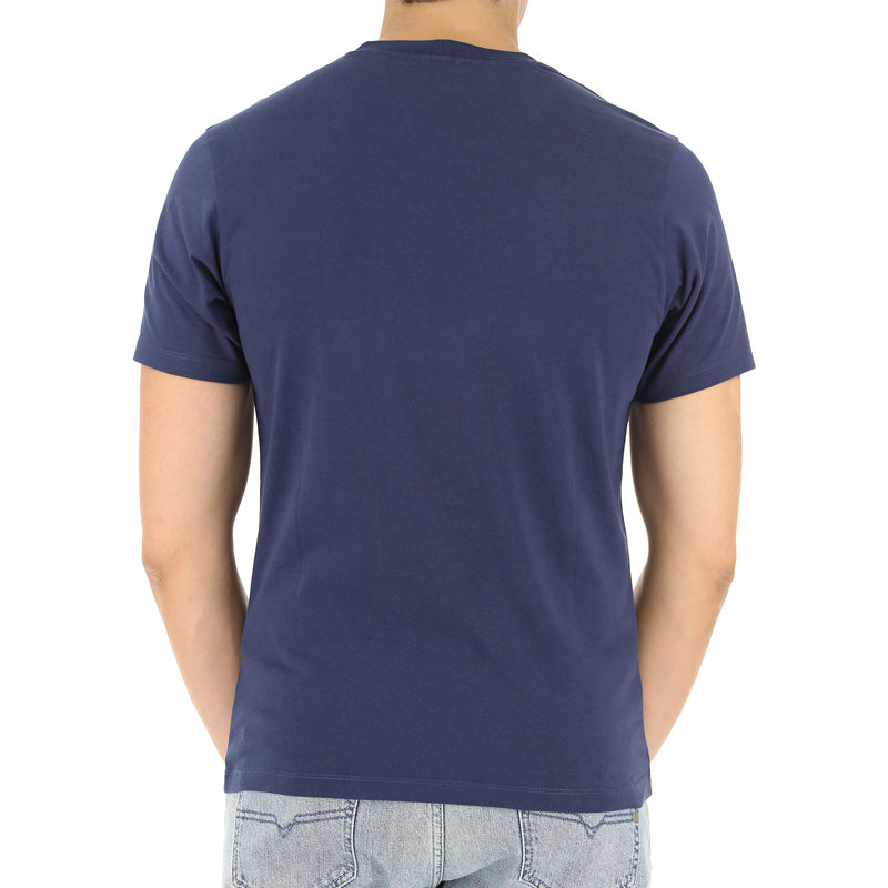 Men's KENZO Tiger Logo Printing Tiger Head Short Sleeve Blue 5TS050-4YA-78